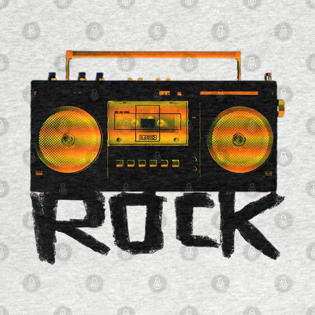 Music Vintage Rock Radio by badlydrawnbabe